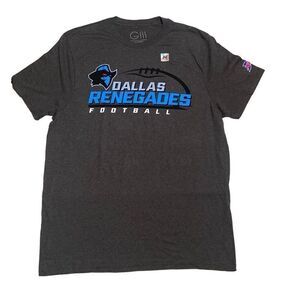 NWT XFL UFL Dallas Renegades Football Team Short Sleeve Shirt Men’s Size XL